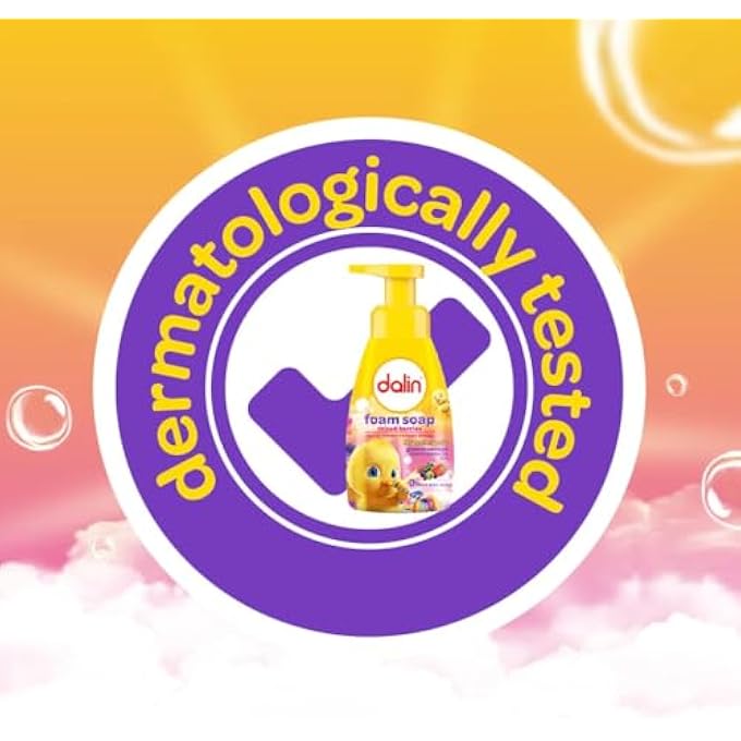 DALIN صابون رغوي بتوت مختلط | غسول يدين للأطفال مضاد للحساسية مع الجلسرين | لطيف ومرطب | 0% كحول، بارابين، صبغة | 200 مل - Image 4